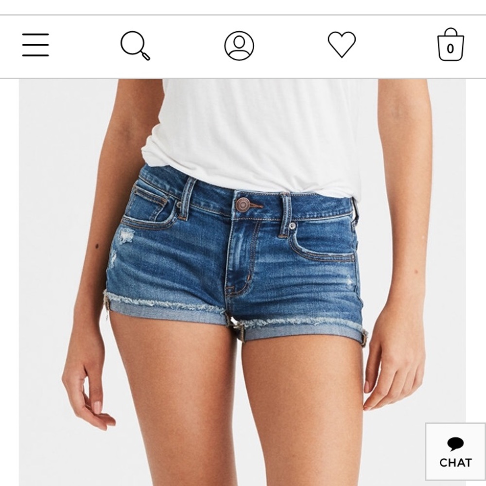 American Eagle shortie short shorts